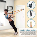 11 Piece Power Resistance Band Set Strength Training Yoga Sports Fitness Band