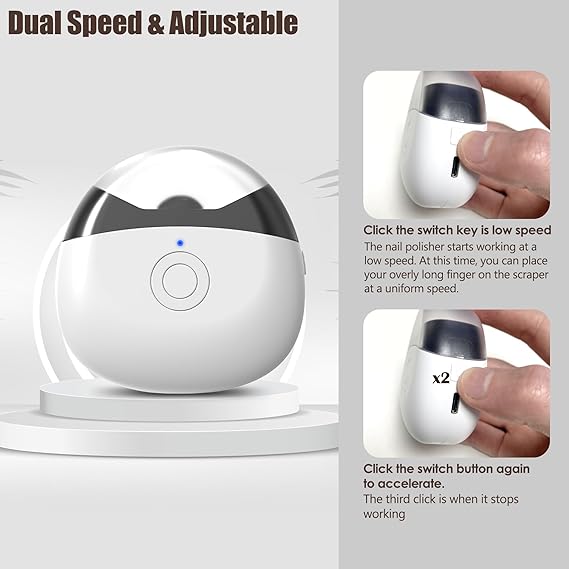 Electric Nail Clipper – Rechargeable Baby Nail Trimmer with LED Light & Built-in Nail Catcher