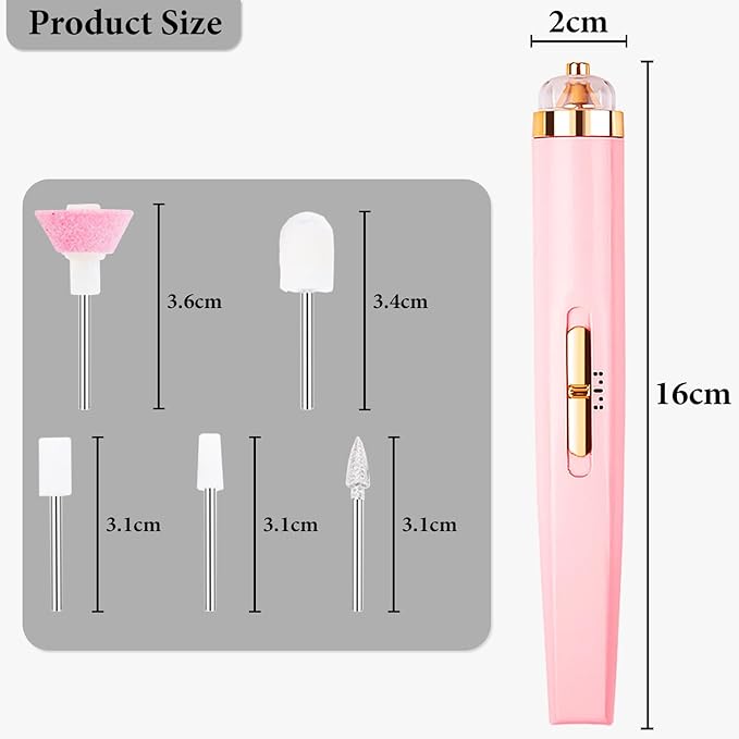 5 in 1 Pro Manicure Kit – Salon-Grade Nail Tool for Flawless At-Home Grooming