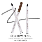 4 Tip Waterproof Eyebrow Pen | Waterproof Tattoo Tint Fine Sketch Liquid Eyebrow Pencil | Creates Natural Makeup Effect