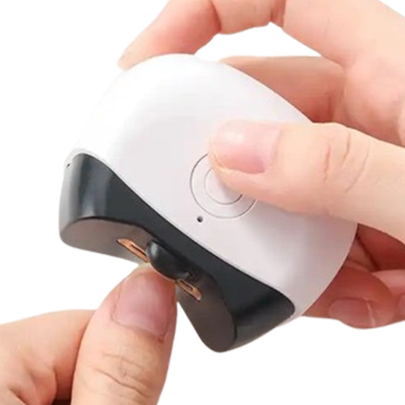 Electric Nail Clipper – Rechargeable Baby Nail Trimmer with LED Light & Built-in Nail Catcher