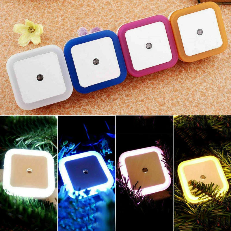 1 Pc LED Night Light | Plug-In Wall Lamp with Dusk-to-Dawn Sensor | Auto On/Off | Ideal for Bedrooms & Kids' Rooms
