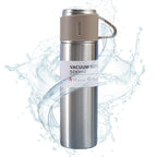3 Cup 500 Ml Double-layer Stainless Steel Vacuum Flask Set