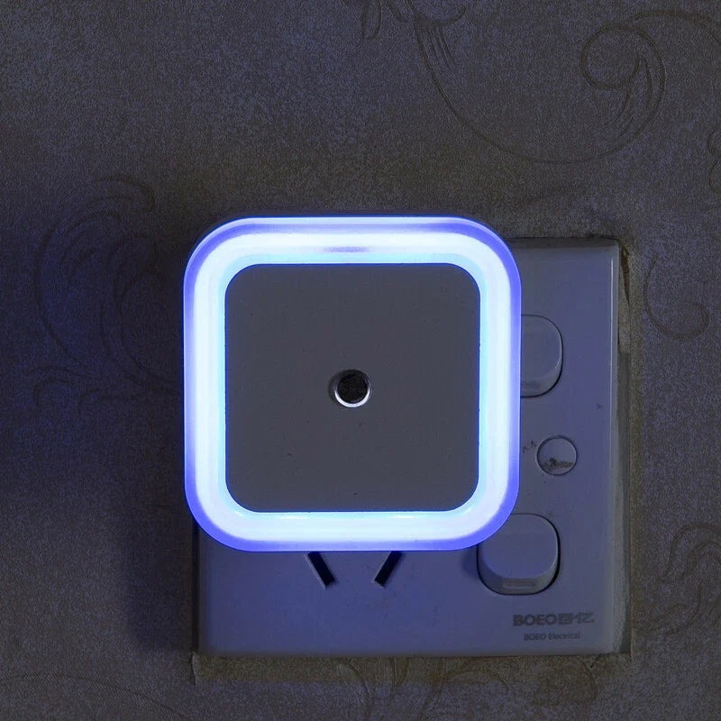 1 Pc LED Night Light | Plug-In Wall Lamp with Dusk-to-Dawn Sensor | Auto On/Off | Ideal for Bedrooms & Kids' Rooms