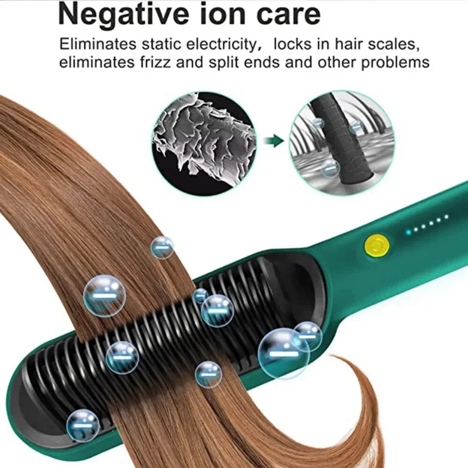 2 in 1 Professional Hair Straightener Comb