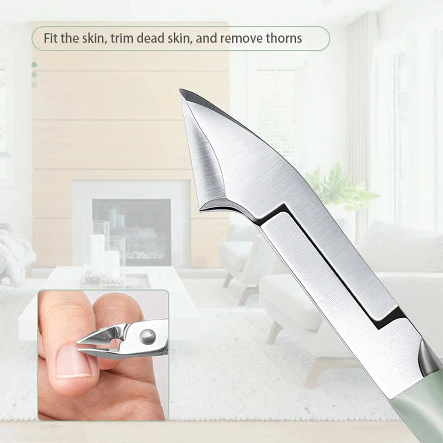 16-in-1 Stainless Steel Manicure & Pedicure Kit – Nail Clippers, Ear Pick & Grooming Set for Home Use