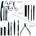 16-in-1 Stainless Steel Manicure & Pedicure Kit – Nail Clippers, Ear Pick & Grooming Set for Home Use