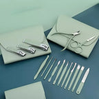 16-in-1 Stainless Steel Manicure & Pedicure Kit – Nail Clippers, Ear Pick & Grooming Set for Home Use